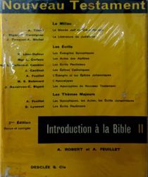 INTRODUCTION À LA BIBLE: NOUVEAU TESTAMENT